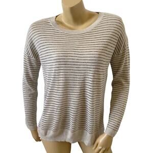 DAISY FUENTES Womens Size Small Striped Light Weight Long Sleeve Sweater